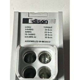 Edison EPDB104 175A Power Distribution Block – 1-Pole Enclosed Terminal Block