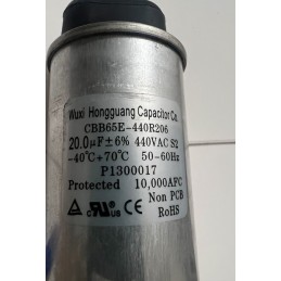 WUXI CBB65E-440R206 20 µF 440 VAC Motor Run Capacitor – Reliable HVAC Component