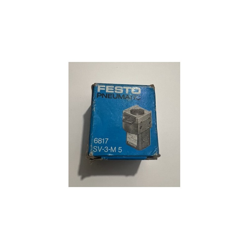 Festo SV-3-M5 3/2-Way Manual Pneumatic Valve – Specifications and Pricing