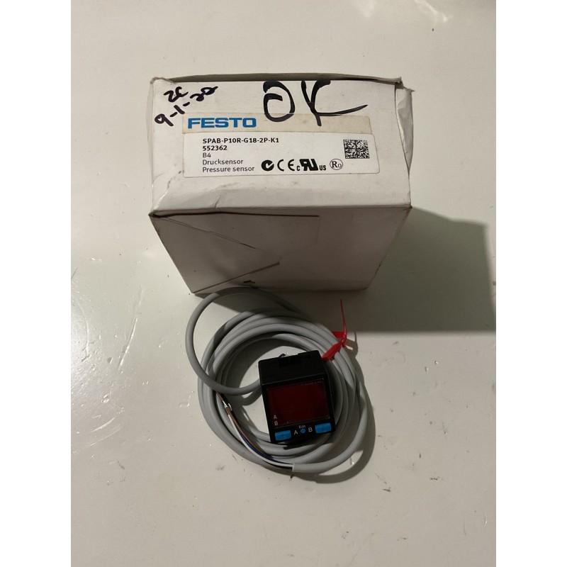 Festo SPAB-P10R-G18-2P-K1 Pressure Sensor – 0 to 10 bar Range