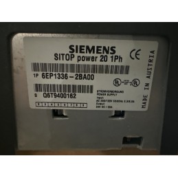 Siemens 6EP1 336-2BA00 SITOP Power Supply - 24V DC, 20A