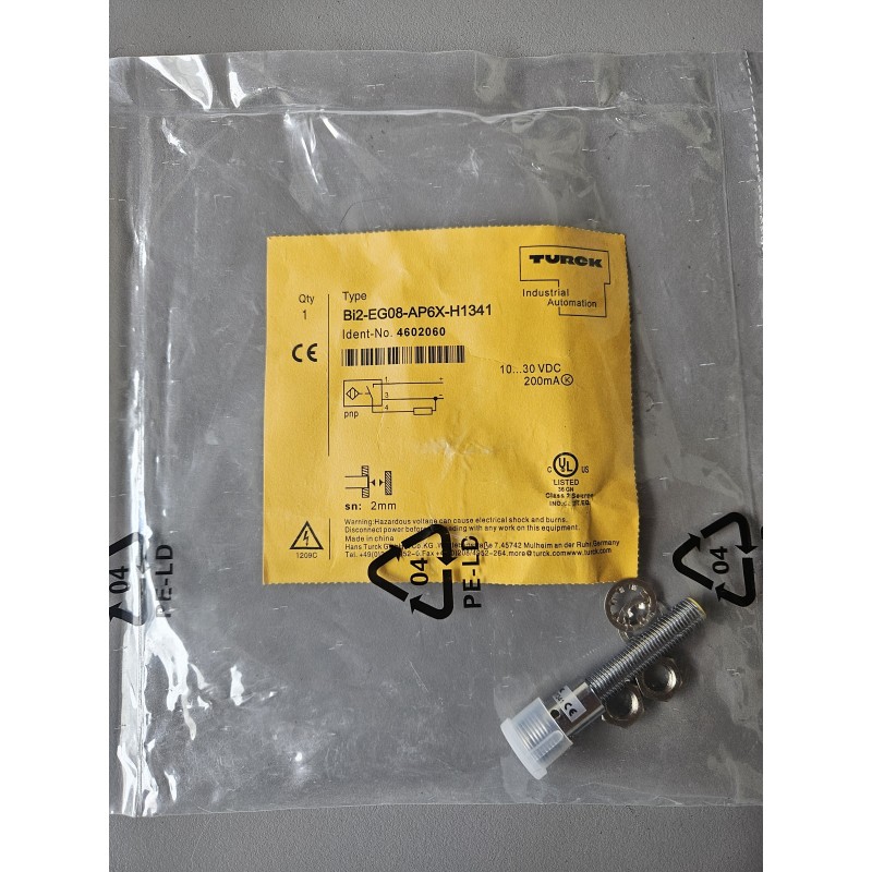 TURCK BI2-EG08-AP6X-H1341 Inductive Proximity Sensor – Specifications and Features