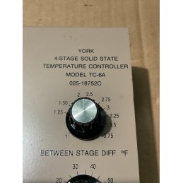 YORK TC-6A 4-Stage Solid-State Temperature Controller for HVAC Systems