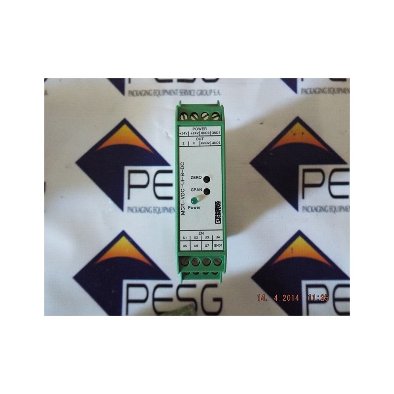 PHOENIX CONTACT TRANSDUCER MODULE MCR-VDC-UI-B-DC