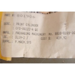 PRINT CYLINDER CFS-00222-A QE