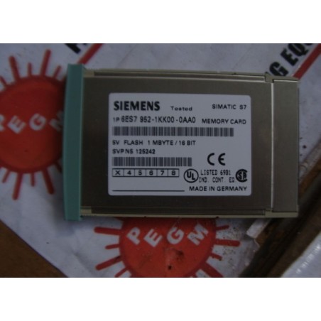 SIEMENS 6ES7-952-1KK00-0AA0 MEMORY CARD S7400 5V 1MB