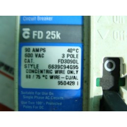 WESTINGHOUSE CIRCUIT BREAKER FD3090L