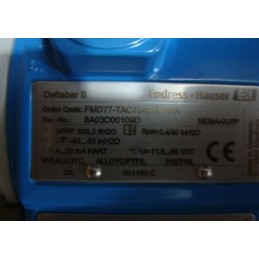 ENDRESS+HAUSER DELTABAR S FDM77-TAC7D42JPAAA