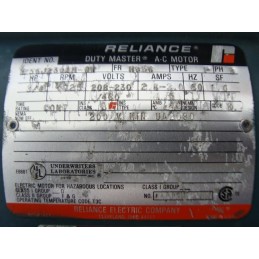 RELIANCE ELECTRIC P56J2301M-QW MOTOR AC 3PH