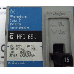 Cutler Hammer HFD 65k 3 pole 70 amp 600v