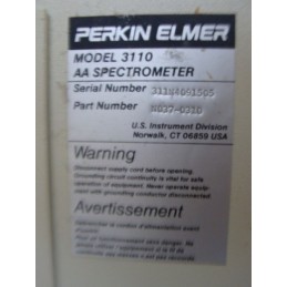 PERKIN ELMER 3110 AA SPECTROMETER