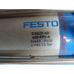 FESTO DNGZK-63-600-PPV-A Rodless Air Cylinder