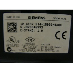 SIEMENS CPU 224 6ES7 214-IBD22-0XB0 J9P5846993