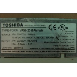 TOSHIBA TRANSISTOR INVERTER VFS9-2015PM-WN