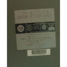 ALLEN BRADLEY 1771-P7B POWER SUPPLY 120/20V AC 