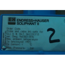 ENDRESS+HAUSER SOLIPHANT II FTM-30DR-05HB1