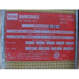 BARKSDALE MT1H-H2415-12-A TEMPERATURE SWITCH