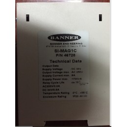  Banner SI-MAG1C Safety Interlock Relay 