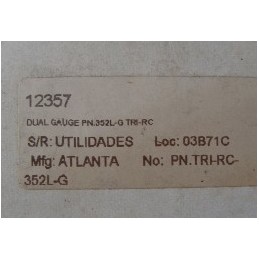 ATLANTA DUAL GAUGE TEMPERATURE & PRESSURE