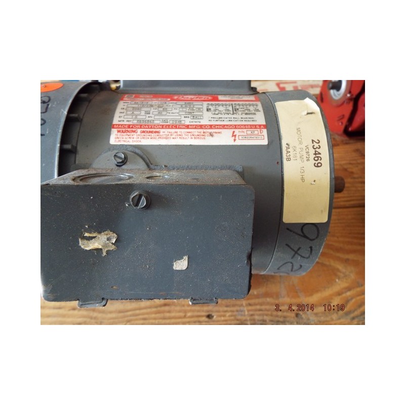 DAYTON CAPACITOR START MOTOR 6K181G