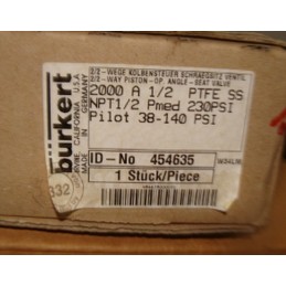 BURKERT VALVE 2000 A 1/2 38-140 PSI 454635