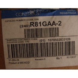 JOHNSON CONTROLS INPUT BOARD R81GAA-2 