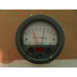 DWYER PHOTOHELIC PRESSURE SWITCH GAUGE INCHES OF WATER 25PSIG