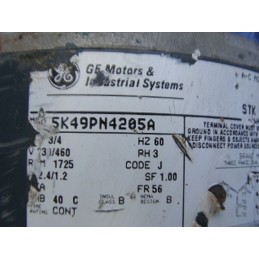 GE 5K49PN4205A MOTOR AC