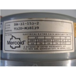 DWYER DA-31-153-2 SERIES DA/DS BOURDON TUBE PRESSURE SWITCHES