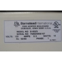 NUOVA THERMOLYNE BARNSTEAD INTERNATIONAL S18525