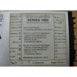 PARTLOW PROCESS CONTROL SERIES 1000