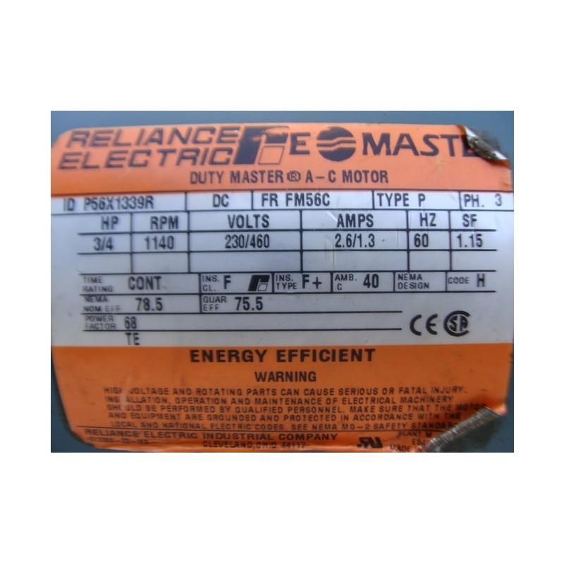 RELIANCE ELECTRIC DURY MASTER P56X1339K