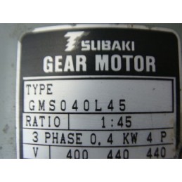 Tsubaki GMS040L45 GEAR MOTOR 