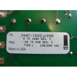 WATLOW 340C-1602-1000 TEMPERERATURE CONTROL BOARD CARD