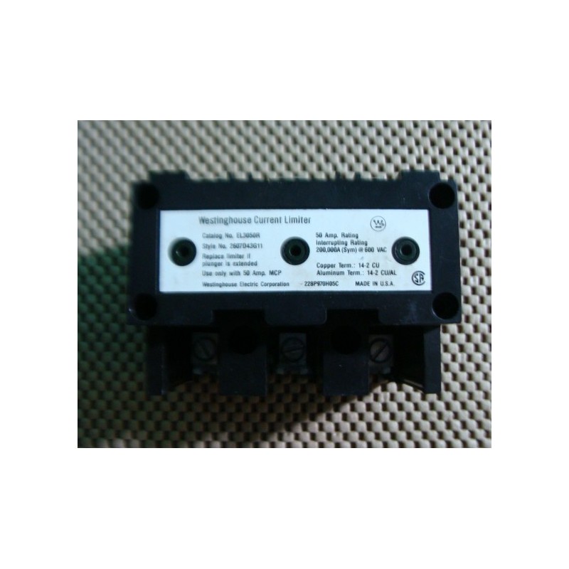 WESTINGHOUSE EL3050R CIRCUIT BREAKER 50AMP 3POLE 