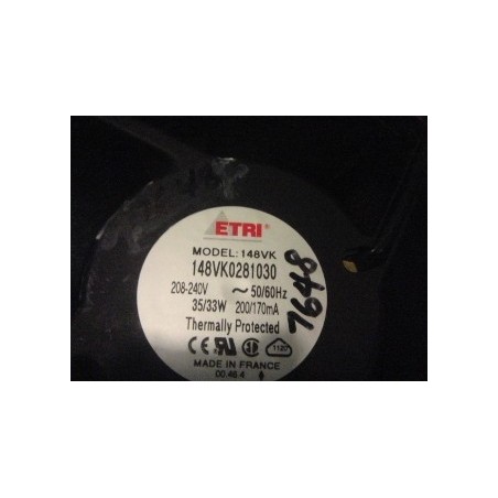 ETRI Cabinet Cooling Fan 148VK-0281030 208-240V 