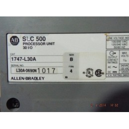 ALLEN BRADLEY SLC 500 1747-L30A S/N L30A-0690N