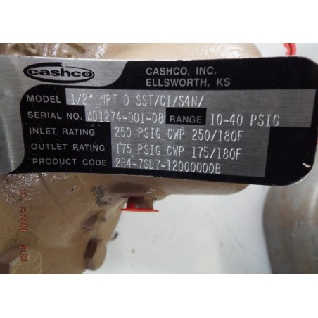 CASHCO 1/2¨ NPT D SST/GI/S4N AD1274-001-08