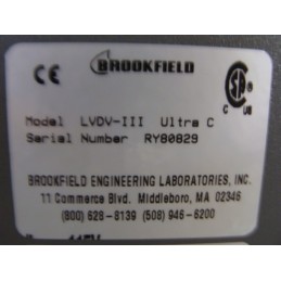 BROOKFIELD Rheometer LVDV-III ULTRA C / DV-III+ BASE UNIT