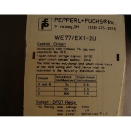 PEPPERL+FUCHS RELAY OUTPUT WE77/EX1-2U