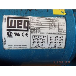 WEG MOTOR 3PH 3640 RPM 00236ES3EJPRS6J