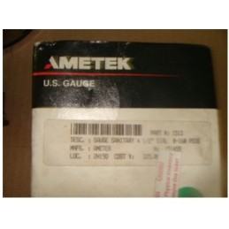 AMETEK GAUGE SANITARY 0-160 PSI 4 1/2"