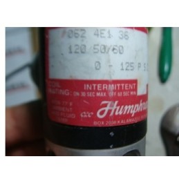 HUMPHREY 062-4E1-36 SOLENOID VALVE 0-125PSI 120V