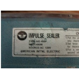 AMERICAN INTERNATIONAL ELECTRIC AIE-400P IMPULSE SEALER