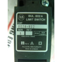 ALLEN BRADLEY 802A-NX2 LIMIT SWITCH 10AMP 300VAC