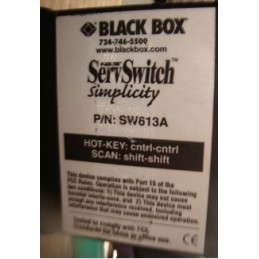 BLACK BOX SW613A